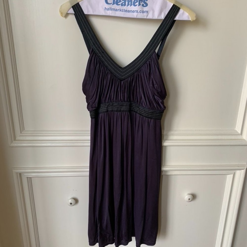 BCBG MAXAZRIA Deep Purple Cocktail Dress